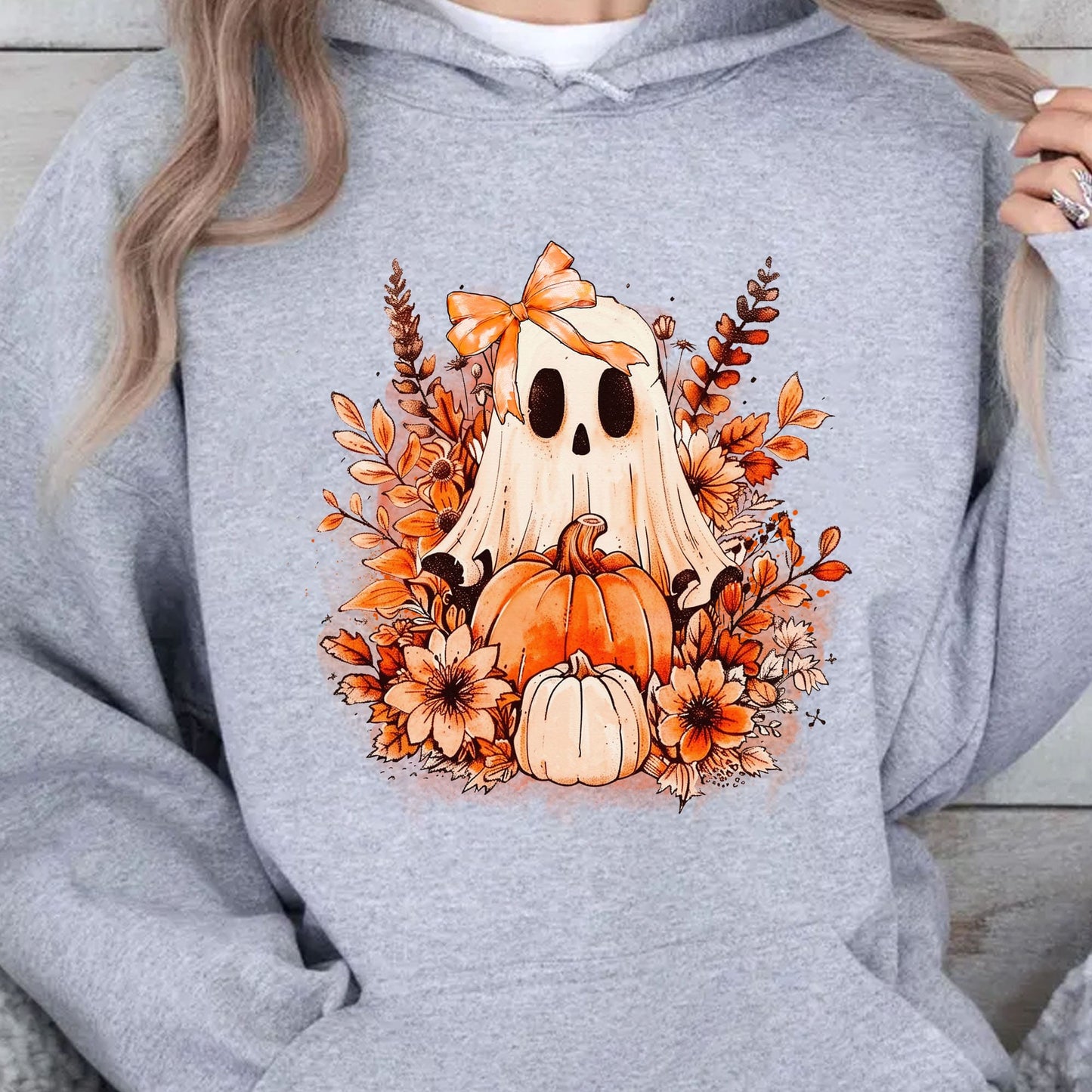 Retro Ghost Pumpkin - Sweatshirt