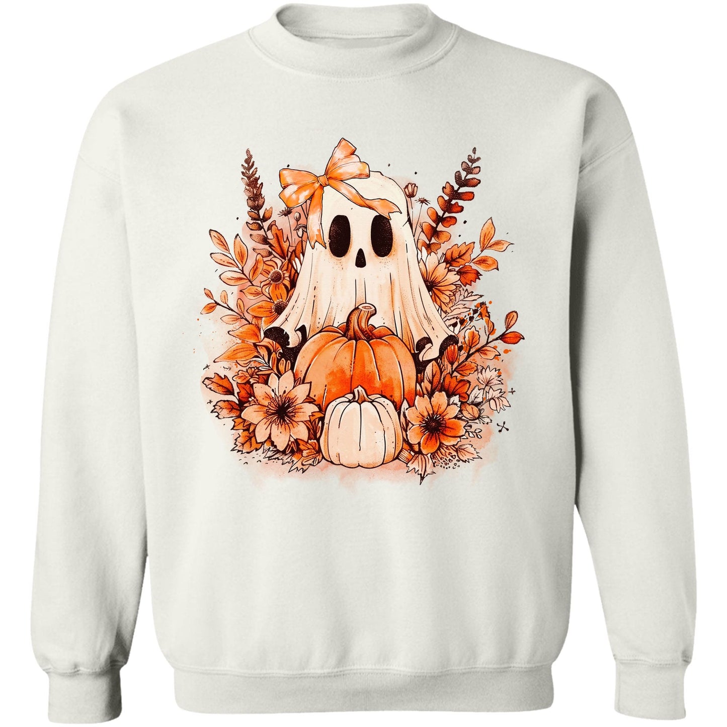 Retro Ghost Pumpkin - Sweatshirt