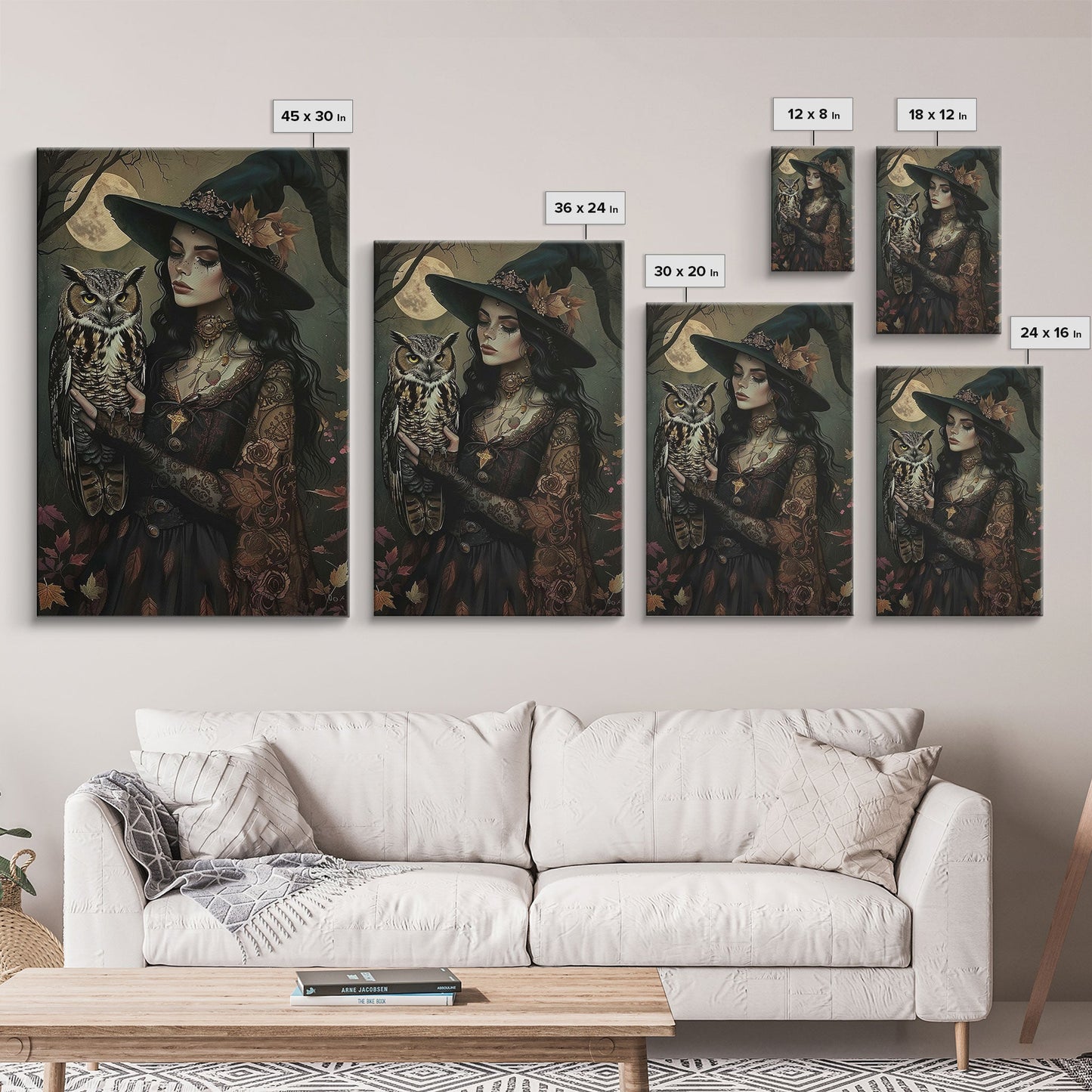 Witch with Owl - Wall Art