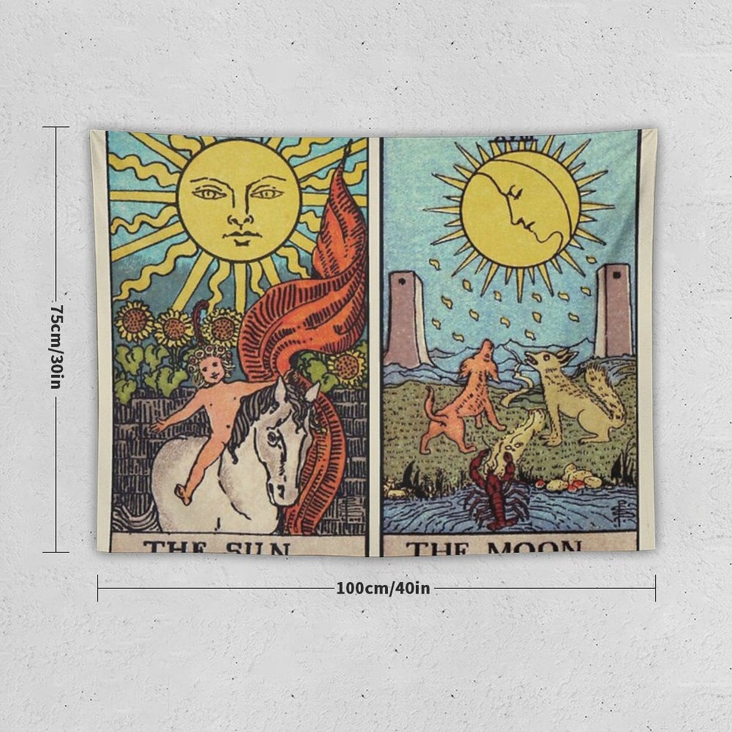 Moon & Sun Tarot Colour Tapestry