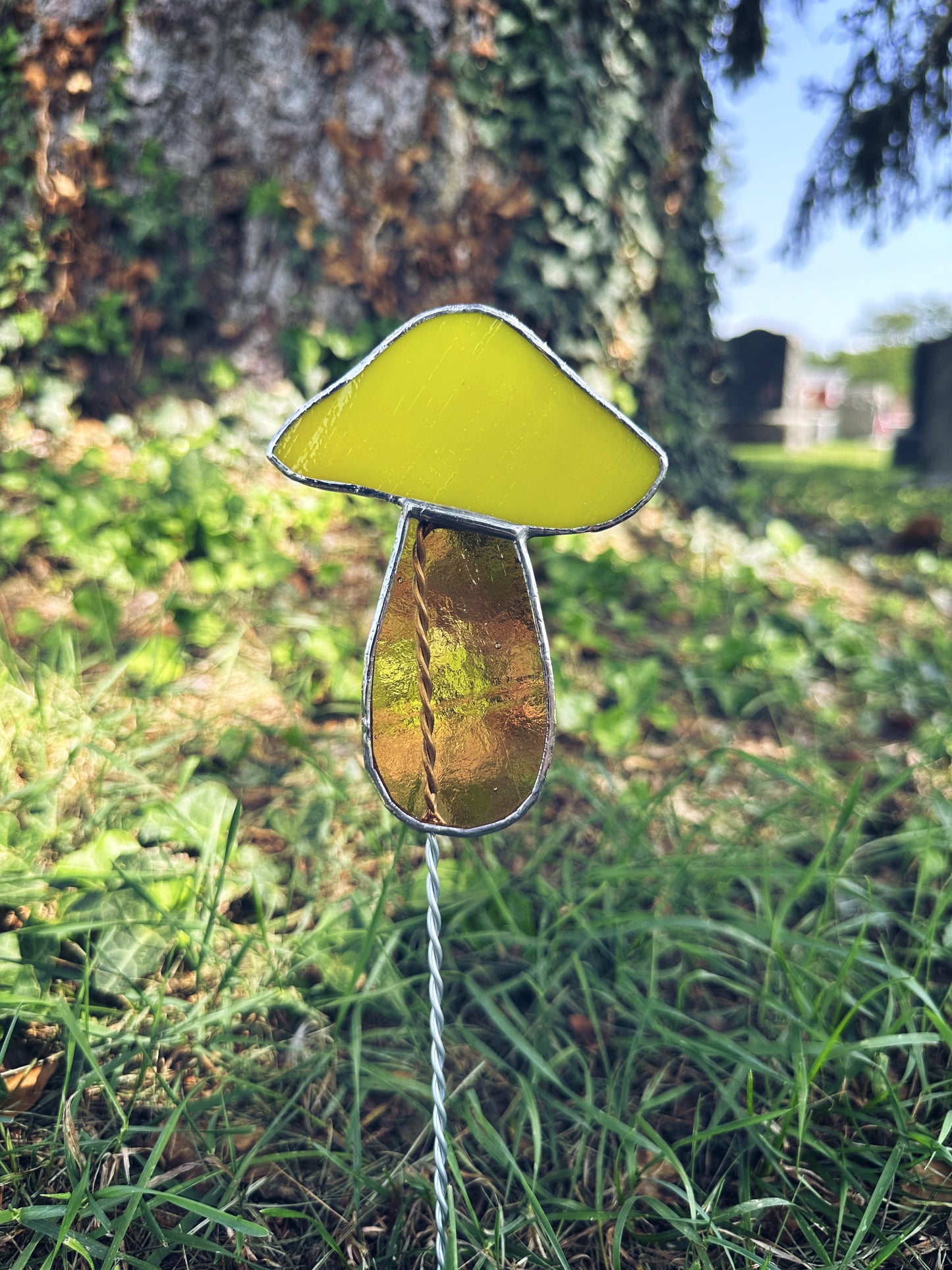 Mushroom Garden Stake