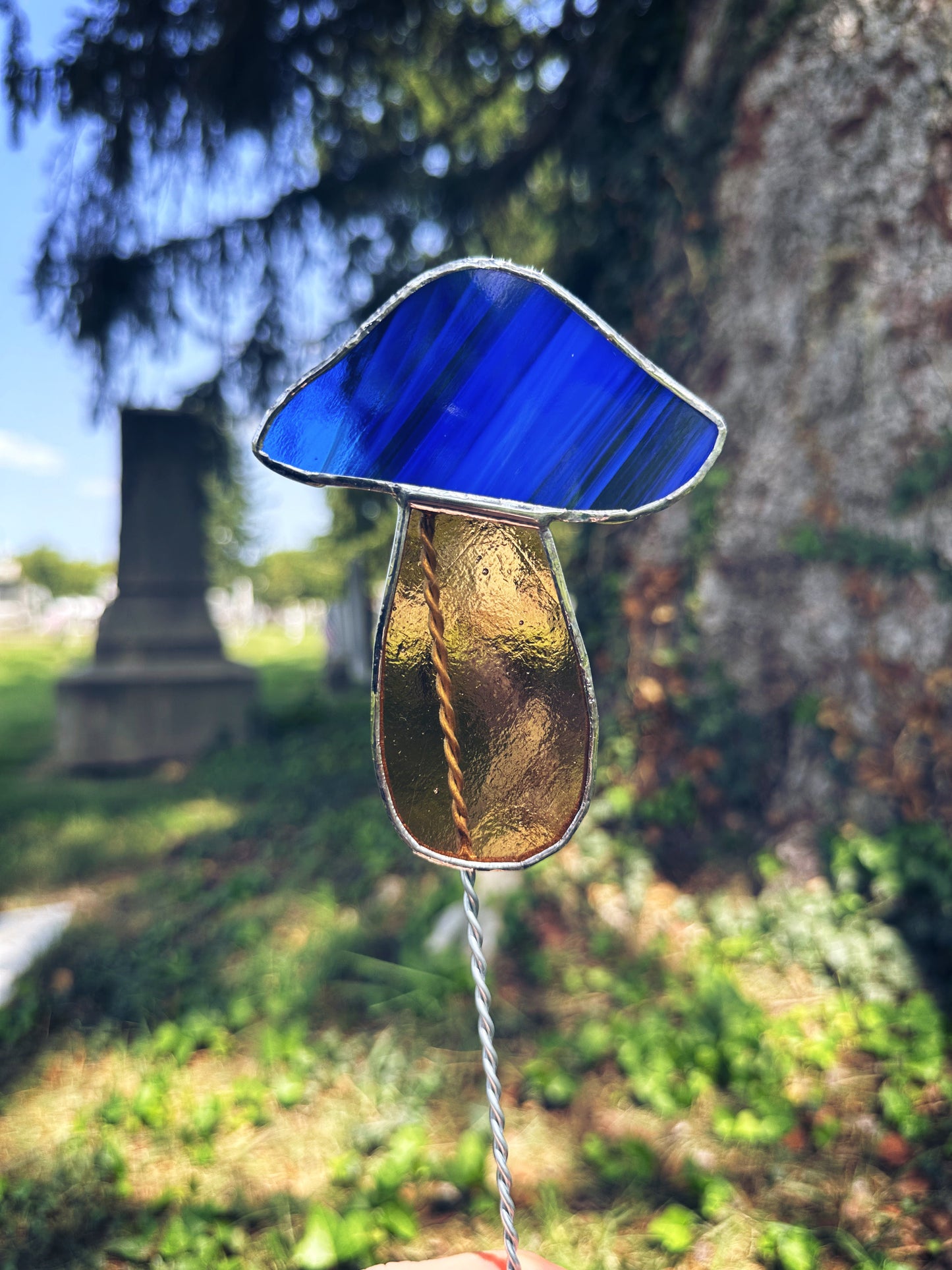 Mushroom Garden Stake