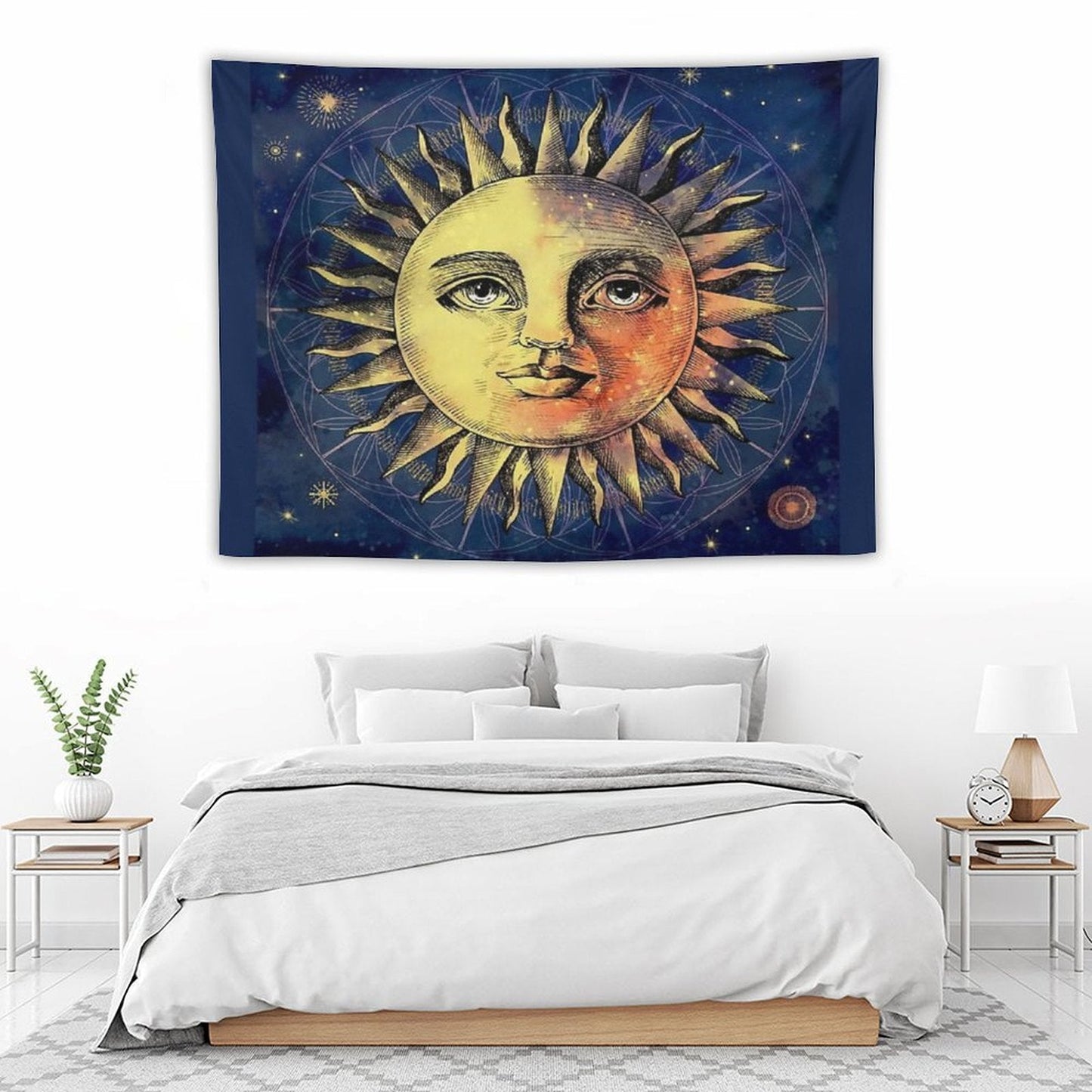 Celestial Antique Sun & Sky Tapestry