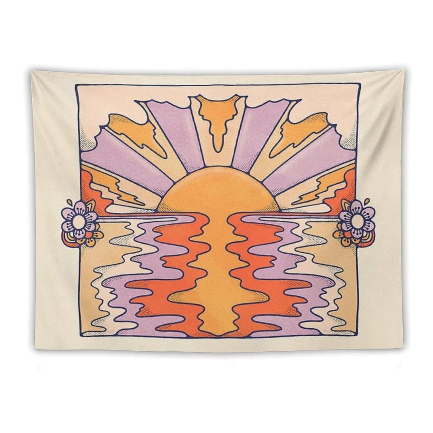 Sweet Sunset Over Byron Tapestry