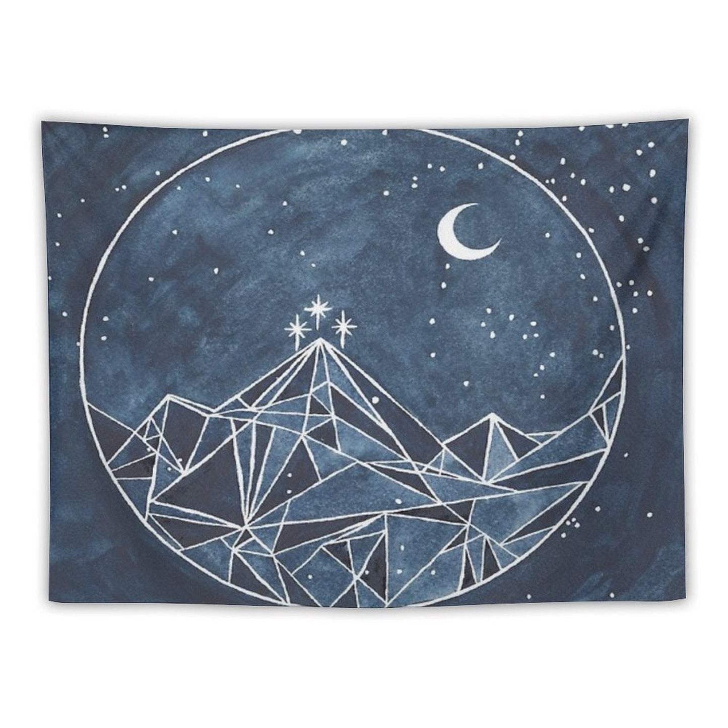 Night Court Moon And Stars Tapestry