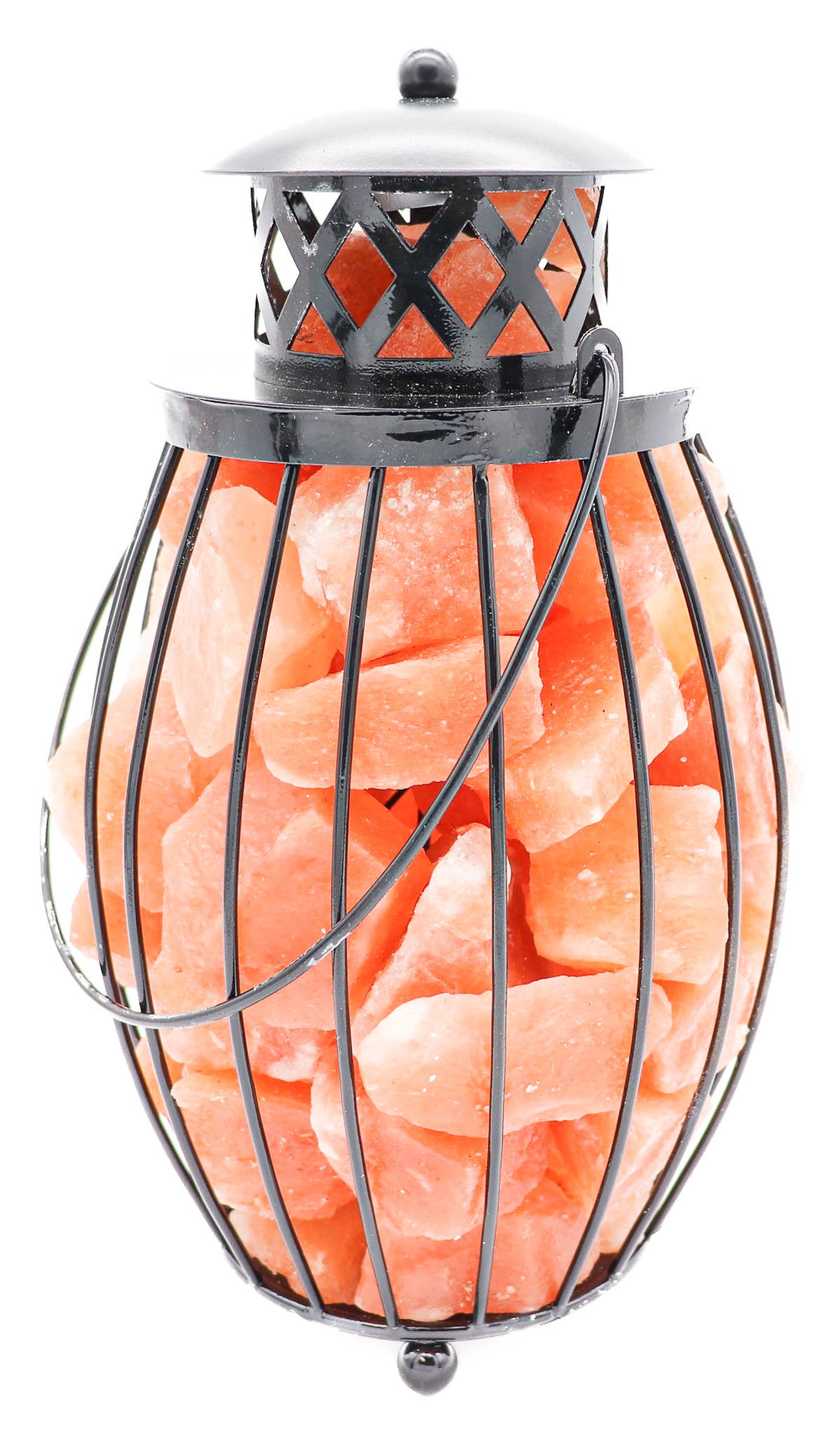 Lantern Lamp Himalayan Salt Chunks