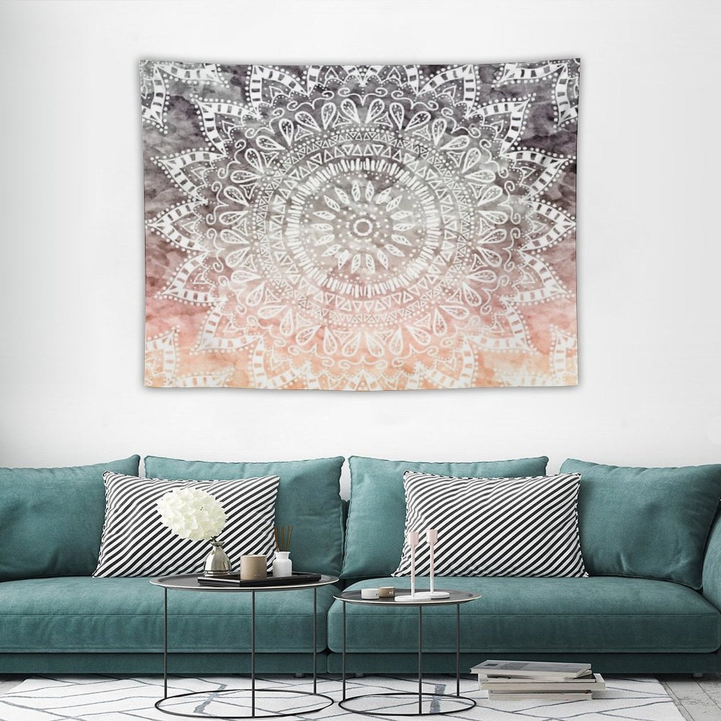 Boho Light Mandala Tapestry