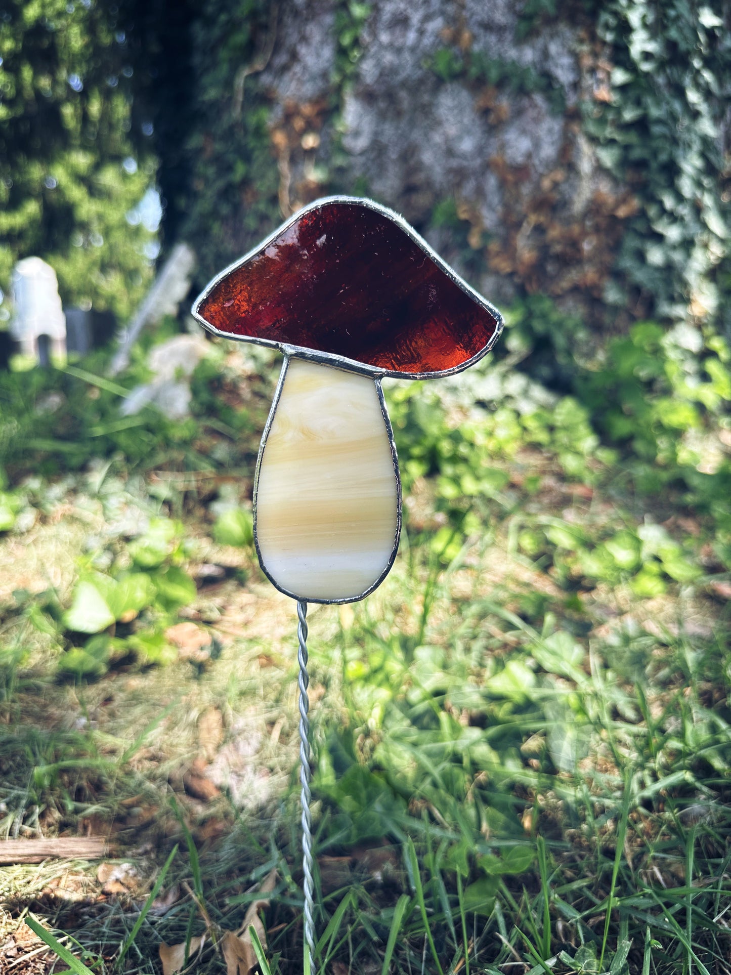 Mushroom Garden Stake
