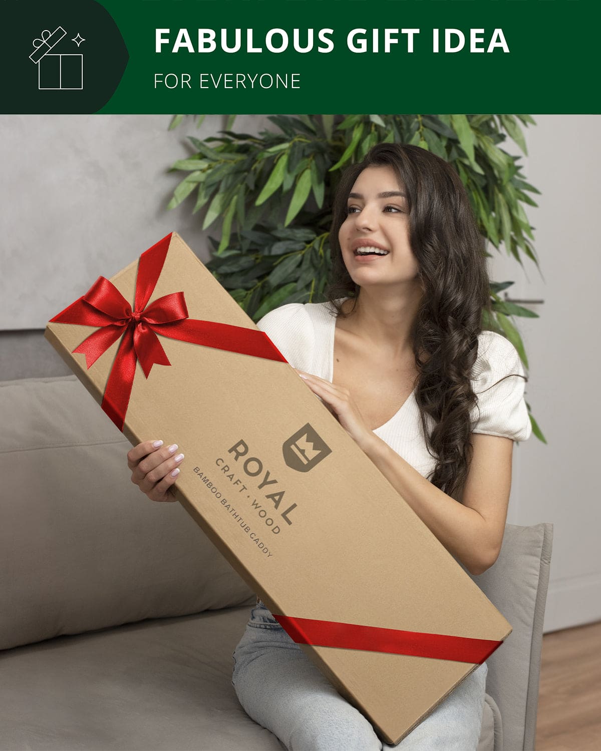 Bathtub Caddy Tray, White