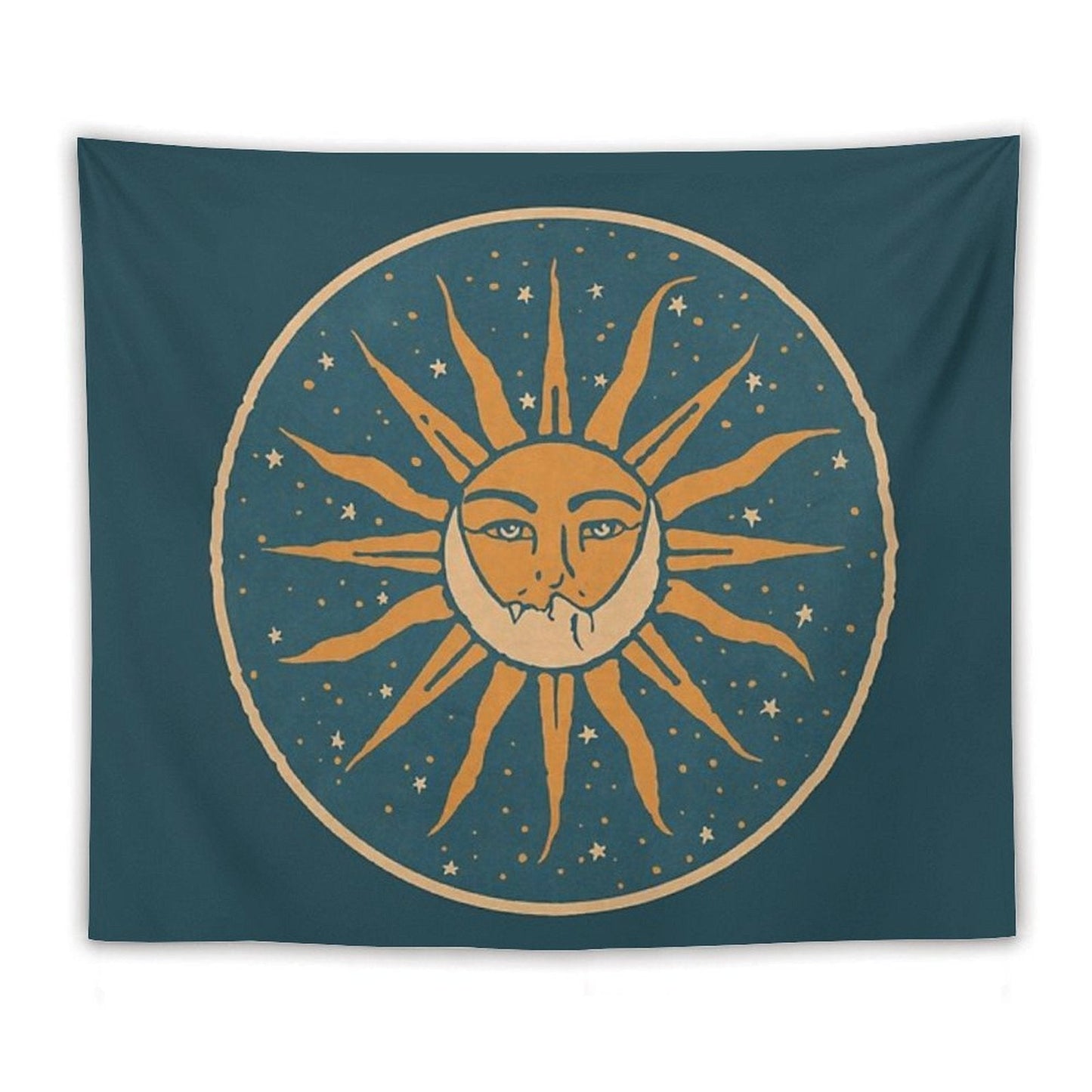 Sun And Moon Vintage Tapestry