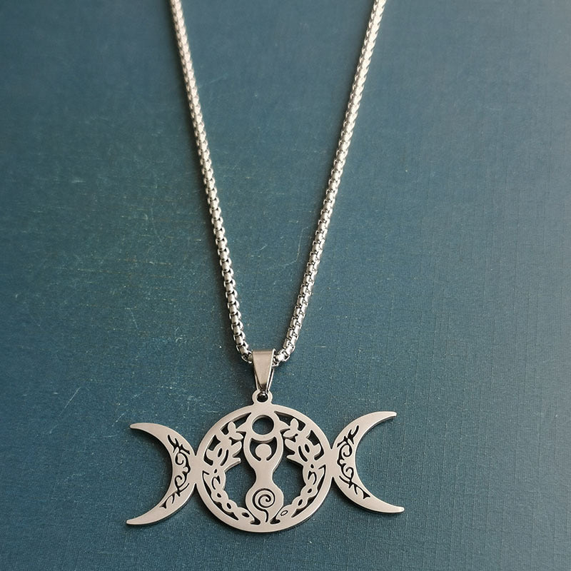 Triple Moon Celtic Knot Pendant