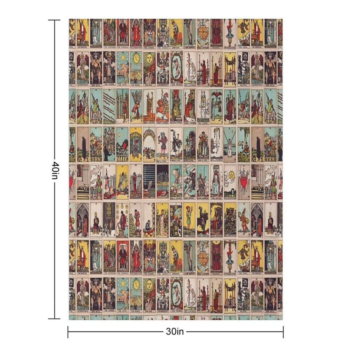 Tarot Deck Throw Blanket