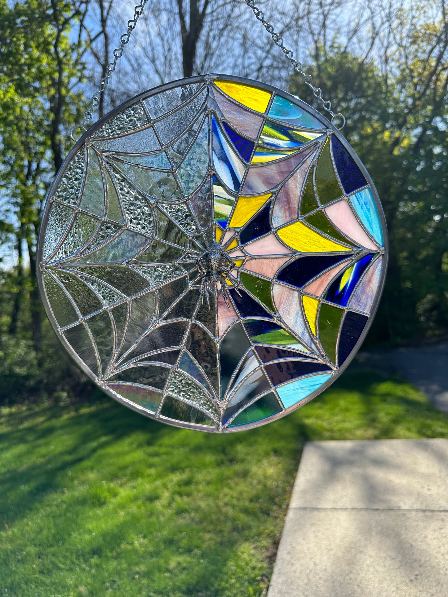 "Wednesday" TV Show Stained Glass Window
