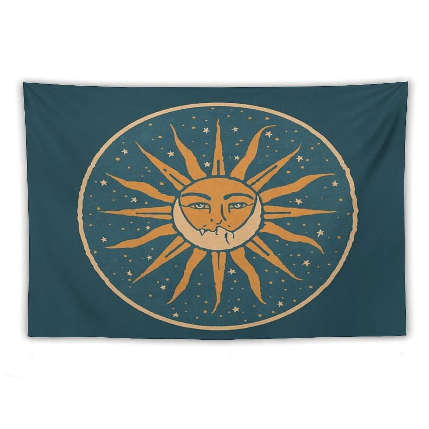 Sun And Moon Vintage Tapestry