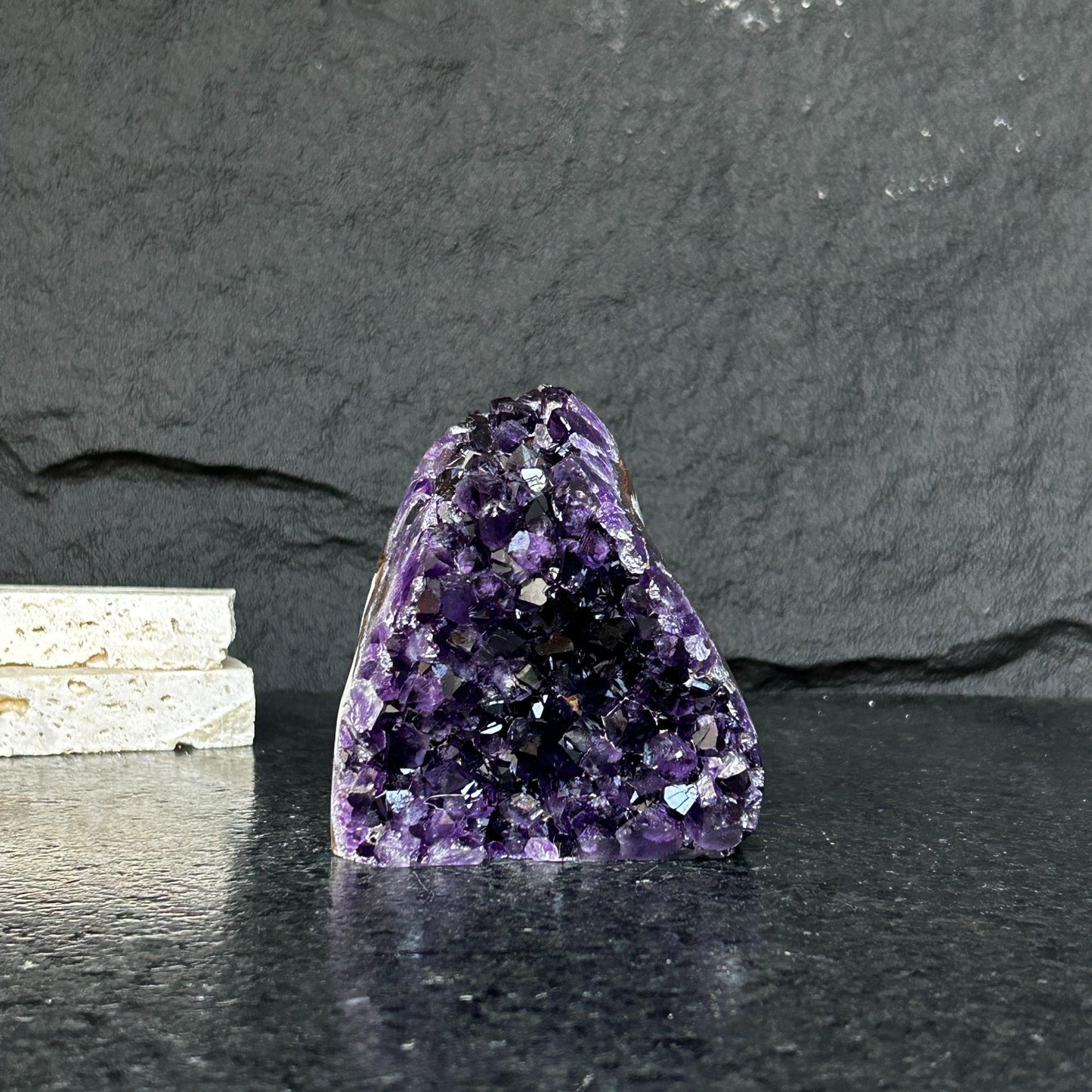 Large Amethyst geode, Unique crystal cluster with Agate formations