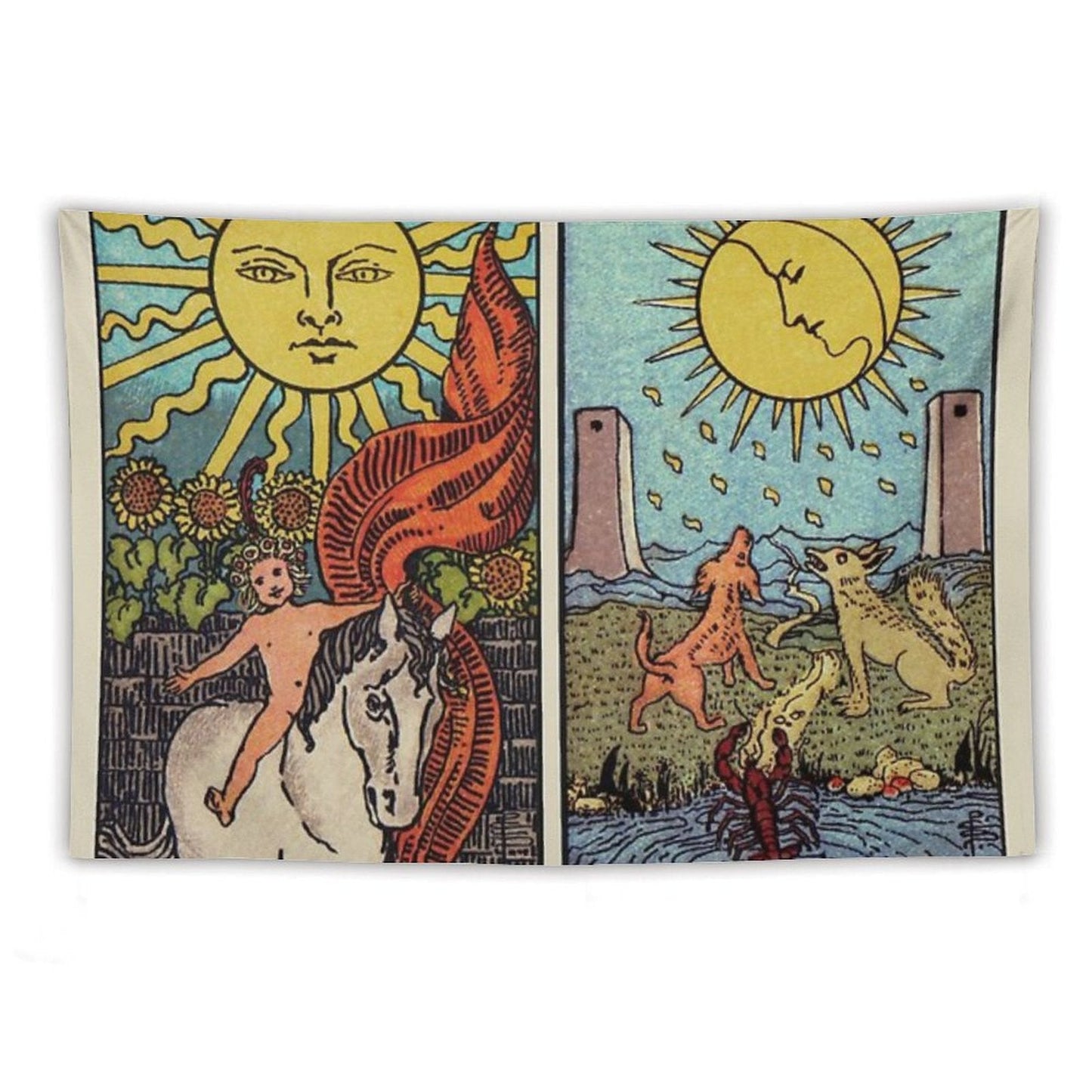 Moon & Sun Tarot Colour Tapestry