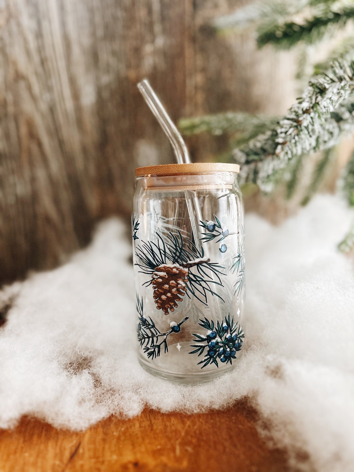 Juniper & Pine Glass, handmade