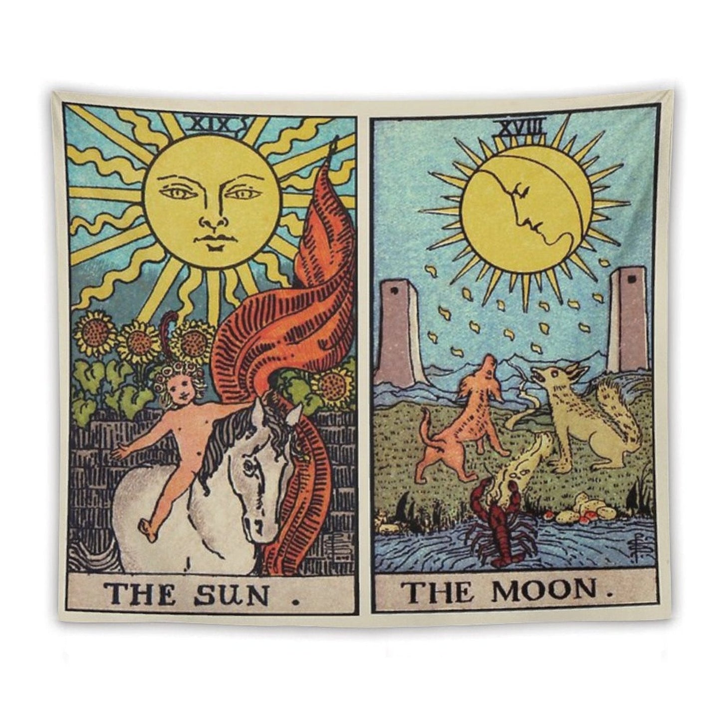 Moon & Sun Tarot Colour Tapestry