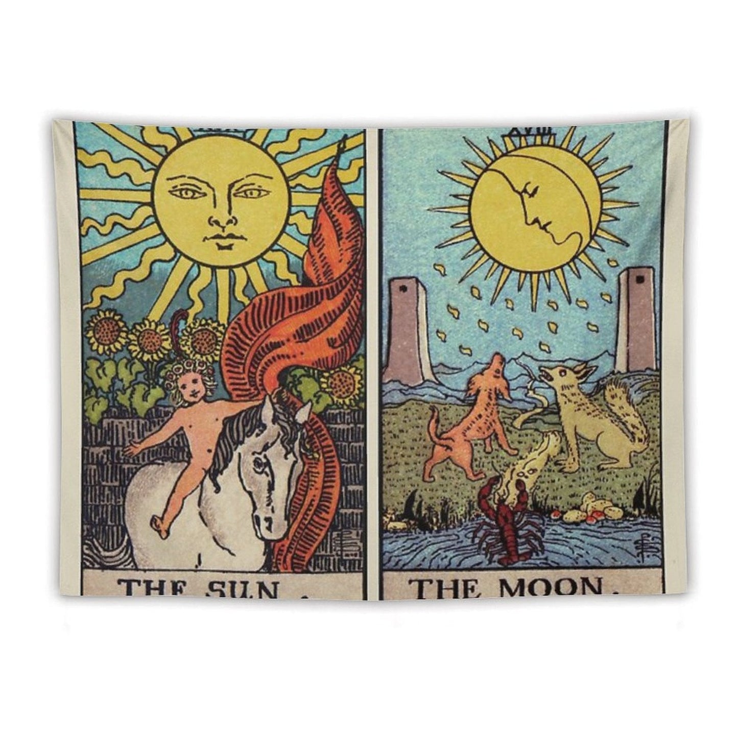 Moon & Sun Tarot Colour Tapestry