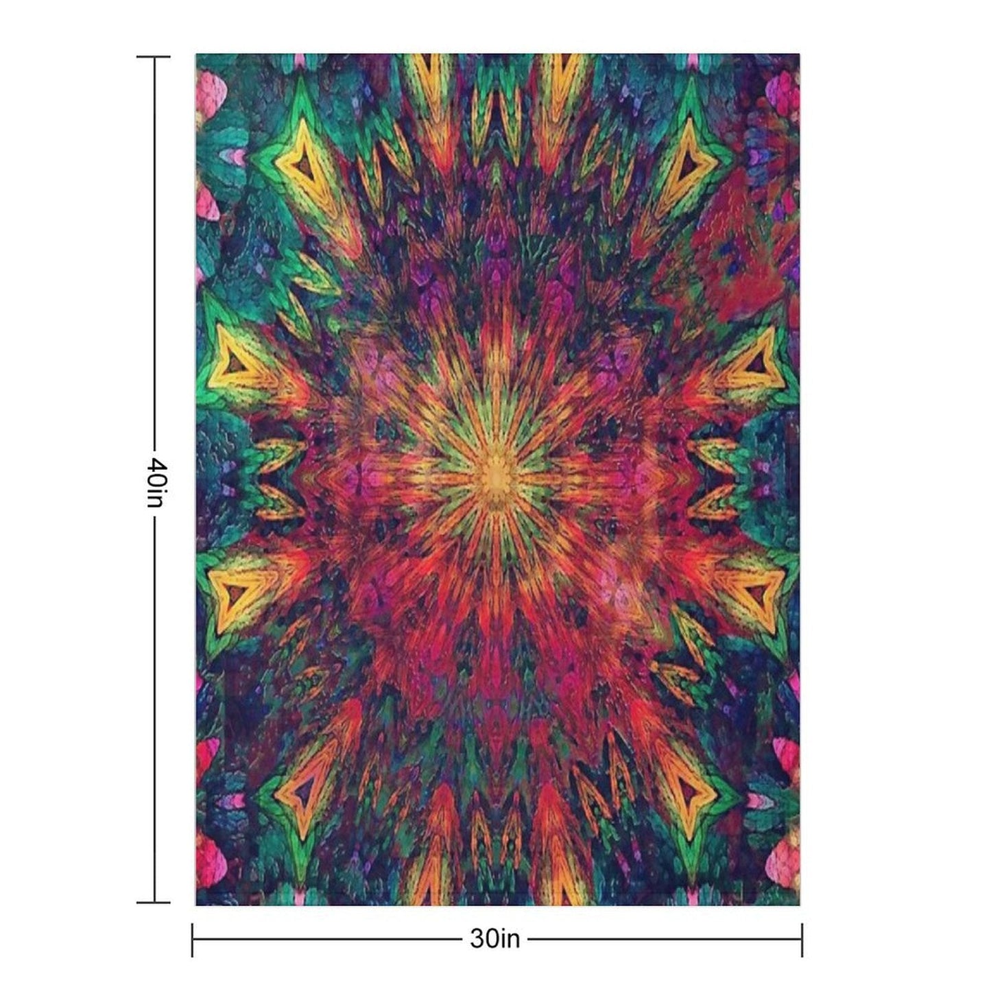 Mandala Love Throw Blanket