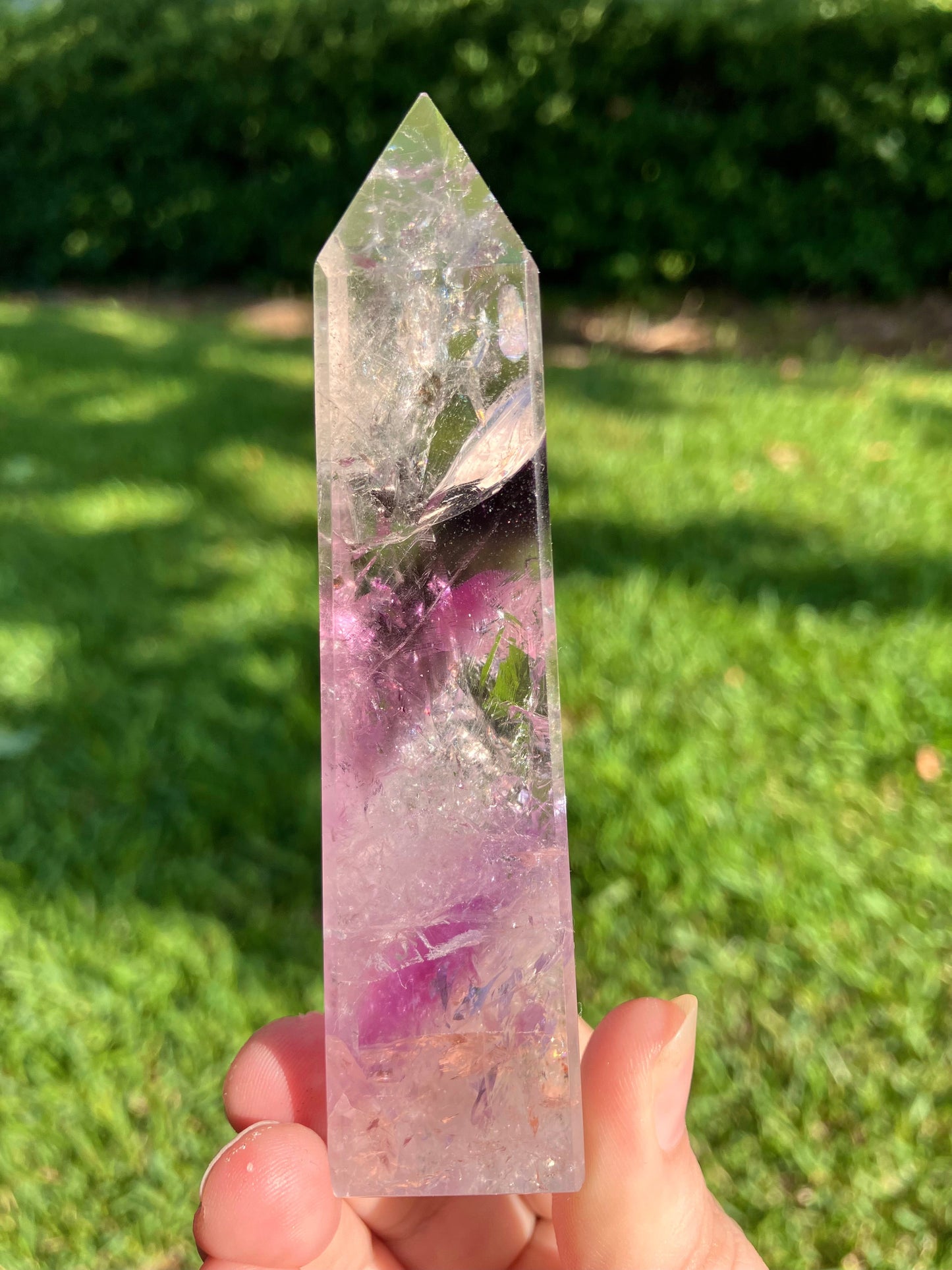 Phantom Amethyst Obelisk - High Quality - Brazil