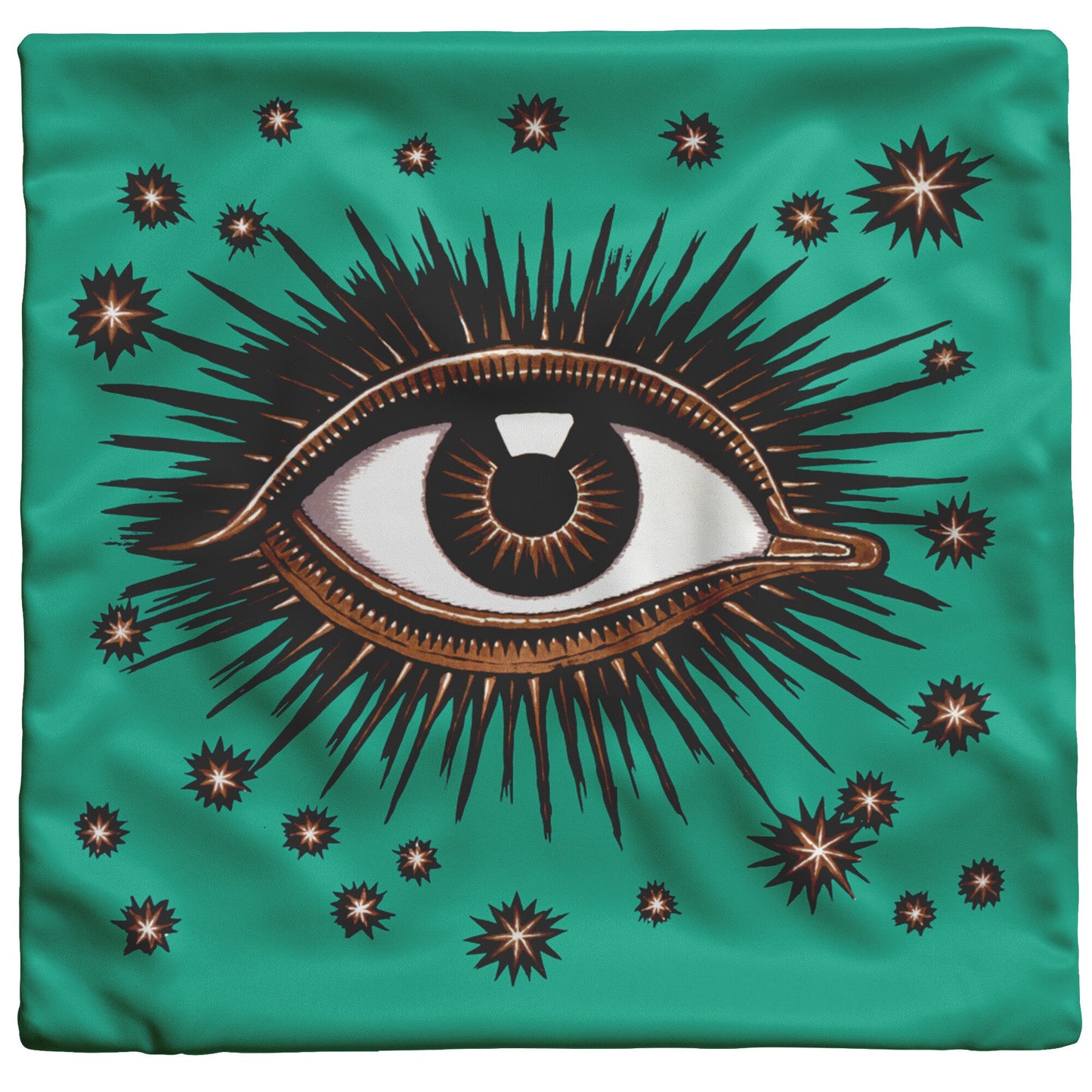 "All Seeing Eye" - Throw Pillow (Teal)