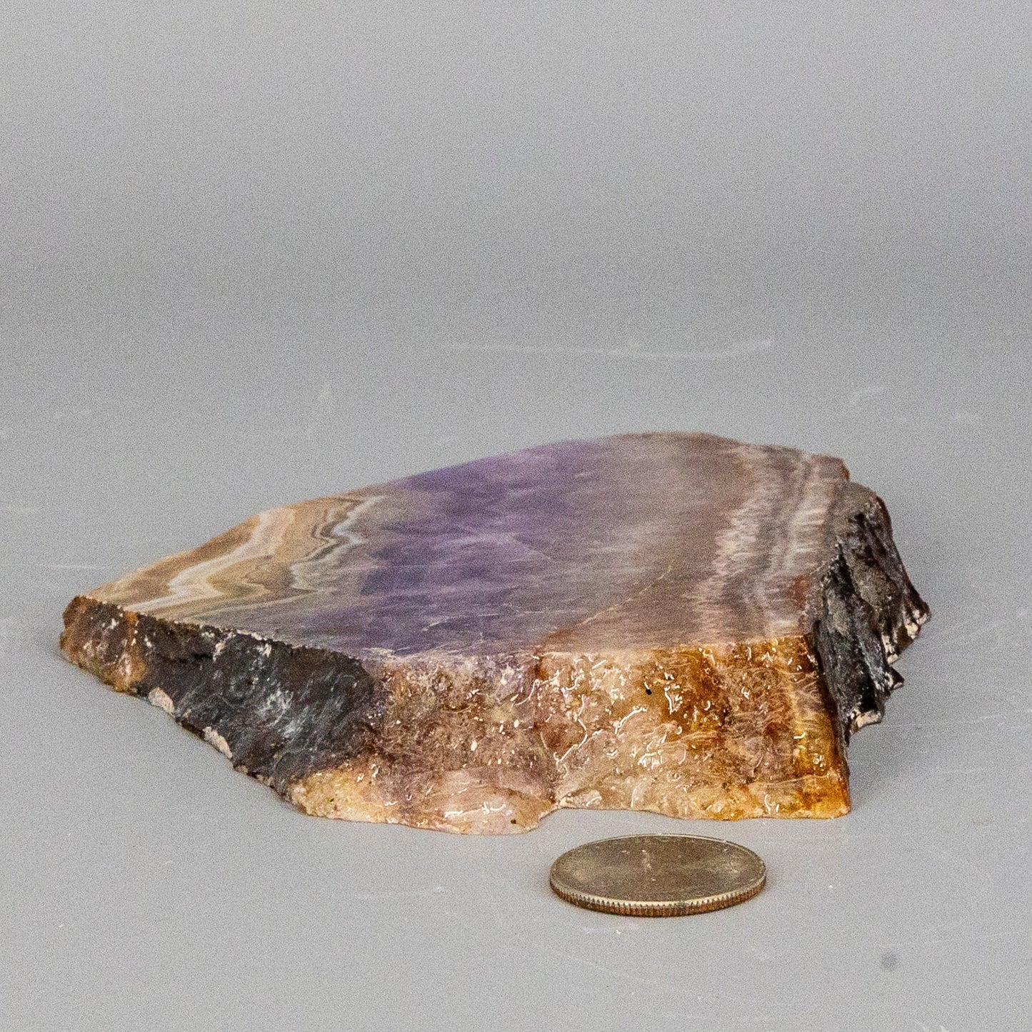 Amethyst "Laced" Agate Crystal Slab