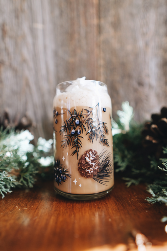 Juniper & Pine Glass, handmade