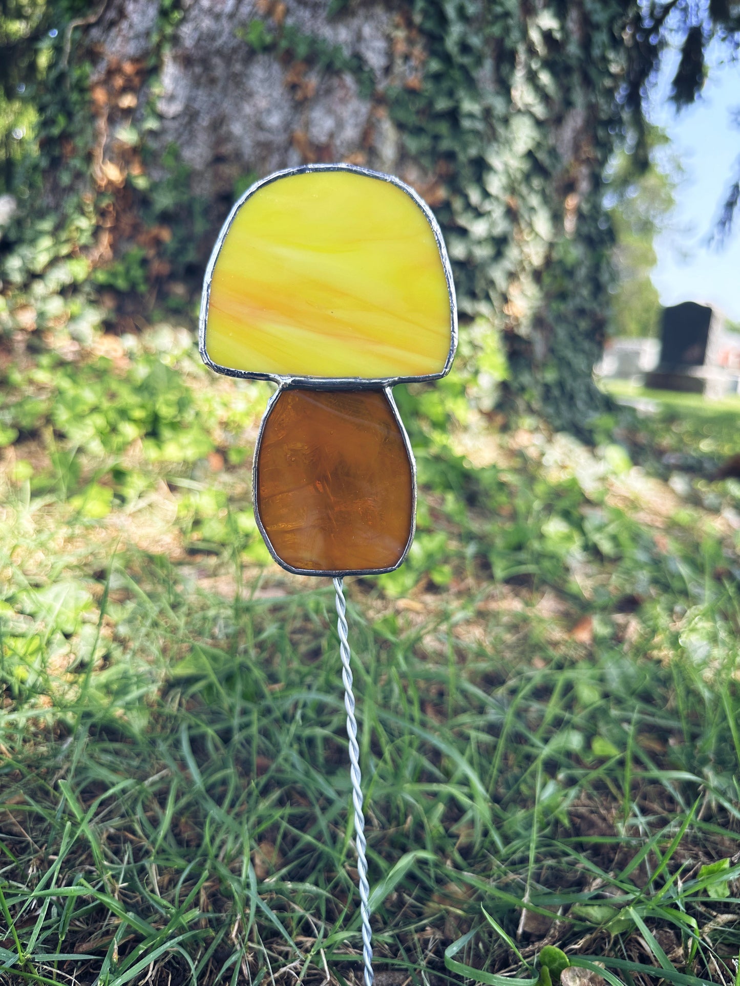 Mushroom Garden Stake