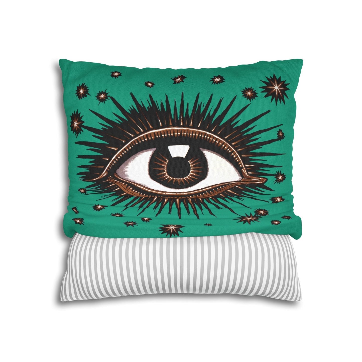 "All Seeing Eye" - Throw Pillow (Teal)