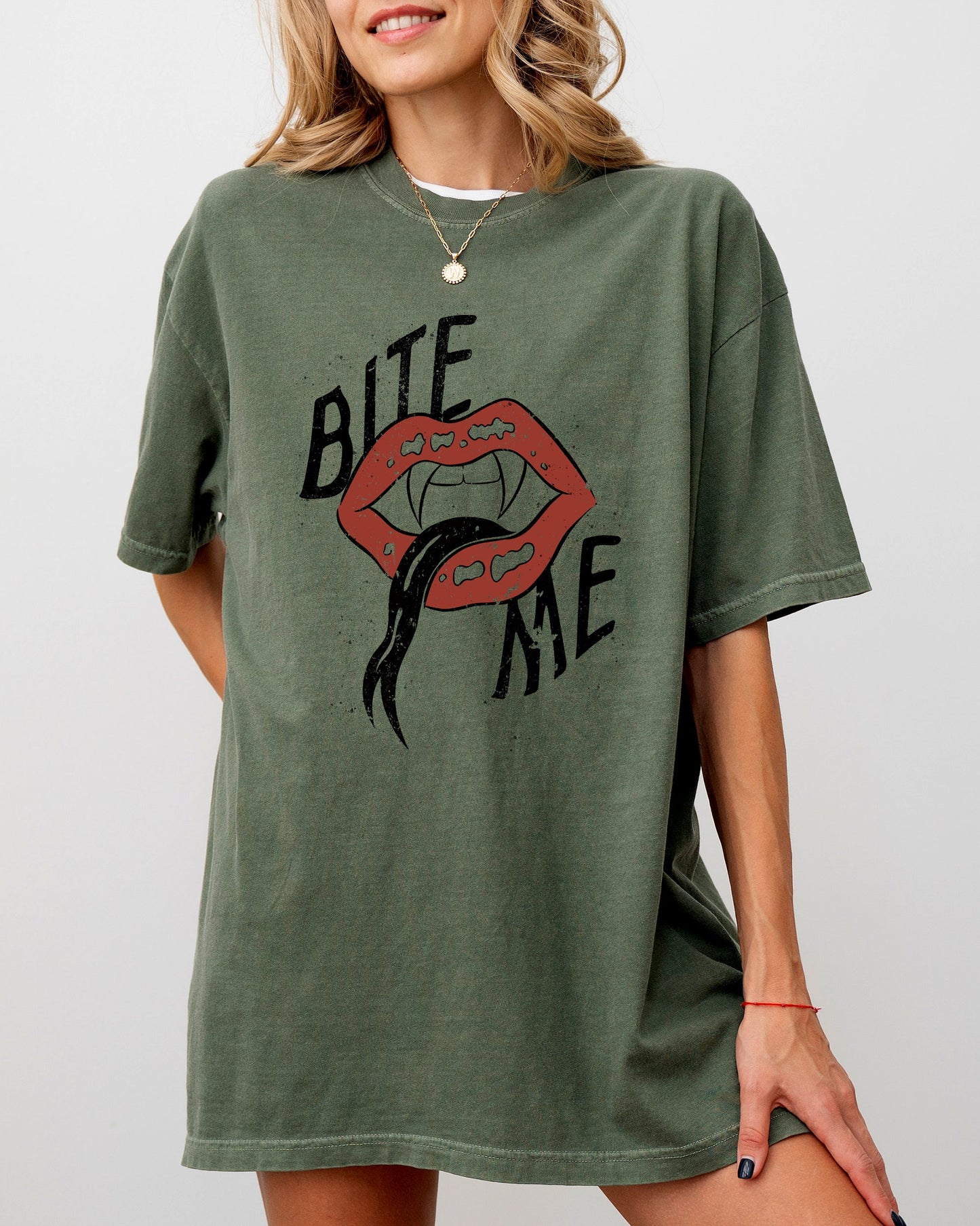 Bite Me,Vampire Lips - Comfort Colors TShirt