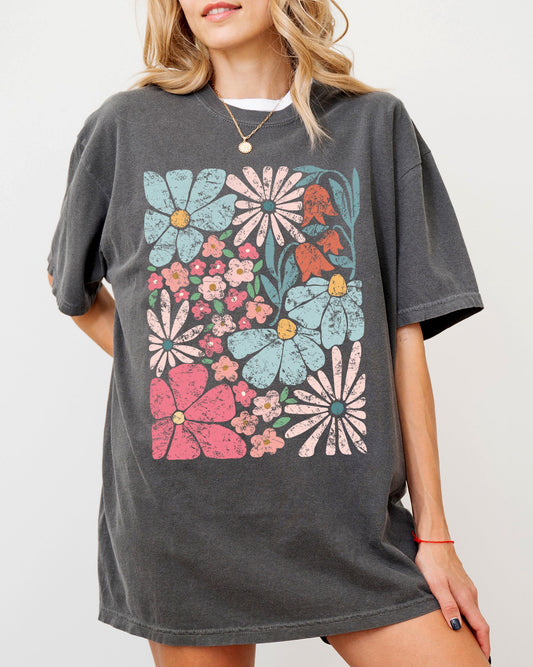 Groovy Blossoms - Comfort Colors Tshirt