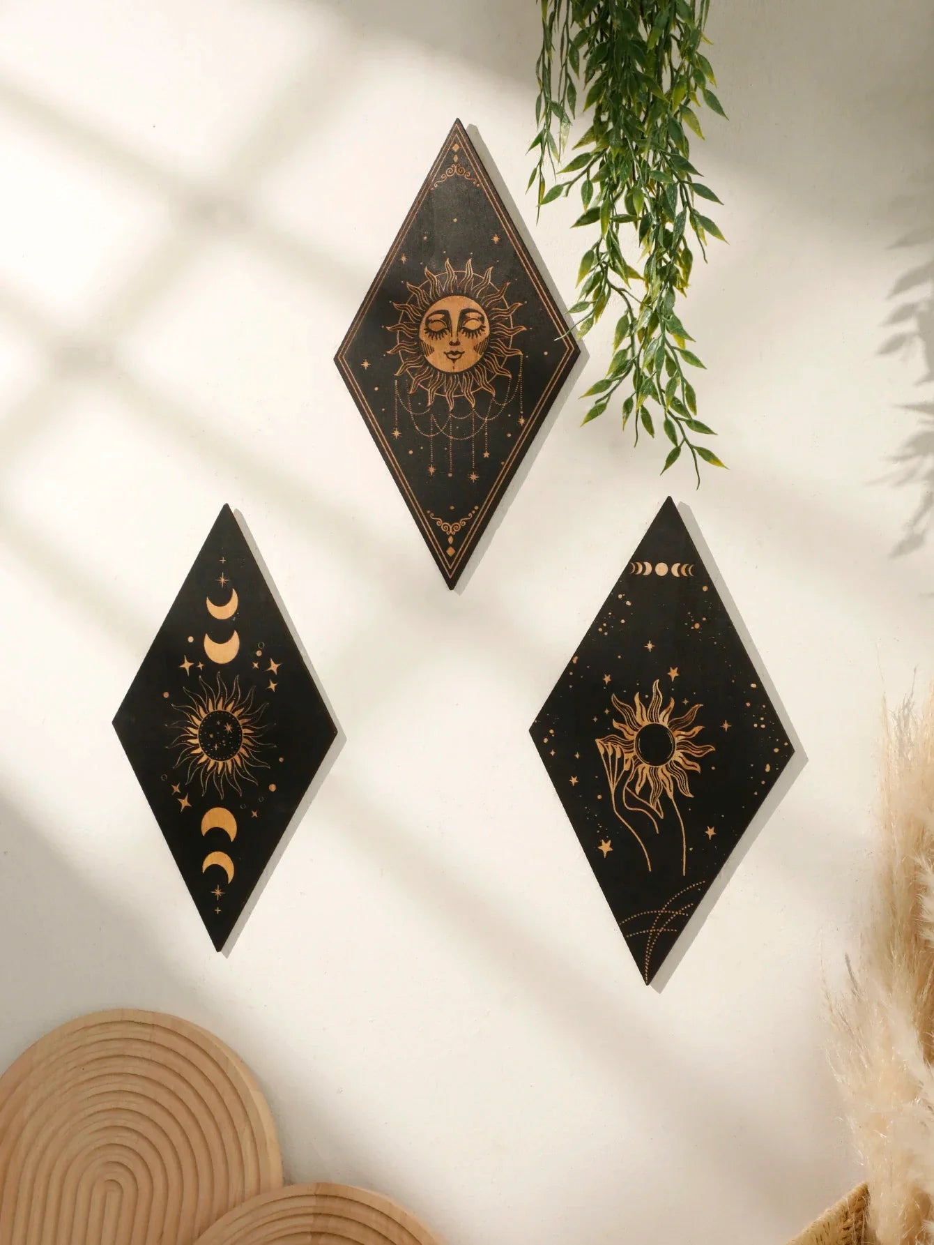 Wood Witchy Wall Plaques