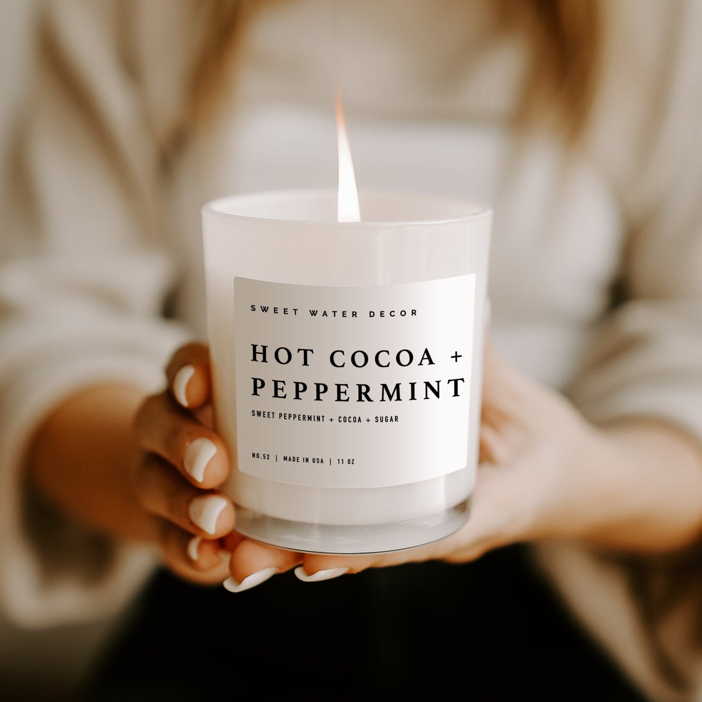 "Hot Cocoa & Peppermint" 15oz Candle