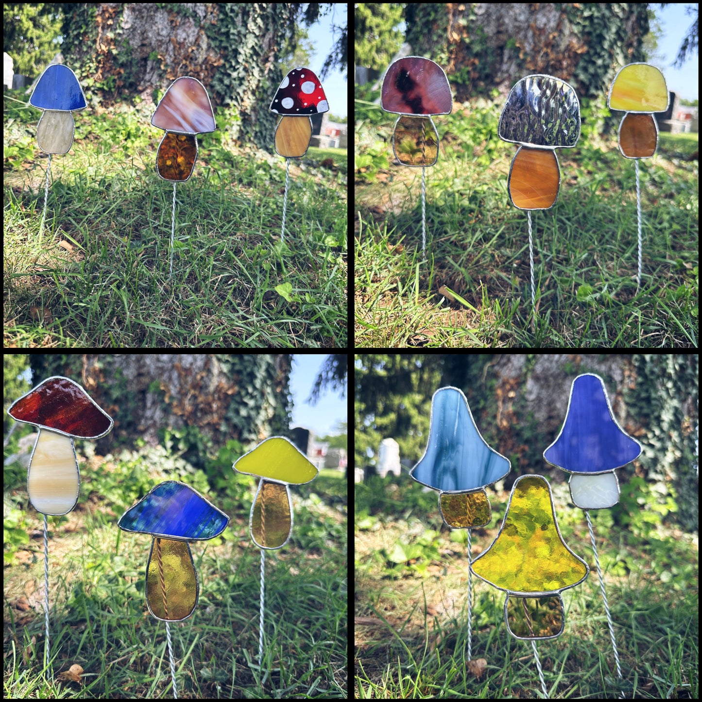 Mushroom Garden Stake