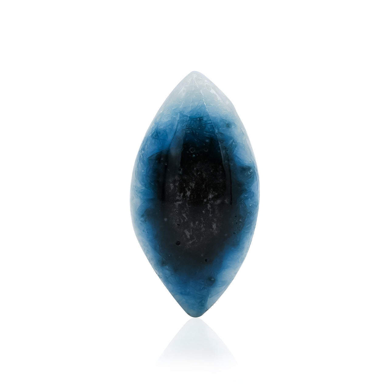 Rare Eyeshape Blue Ice Glacierite Cabochon - 1 piece