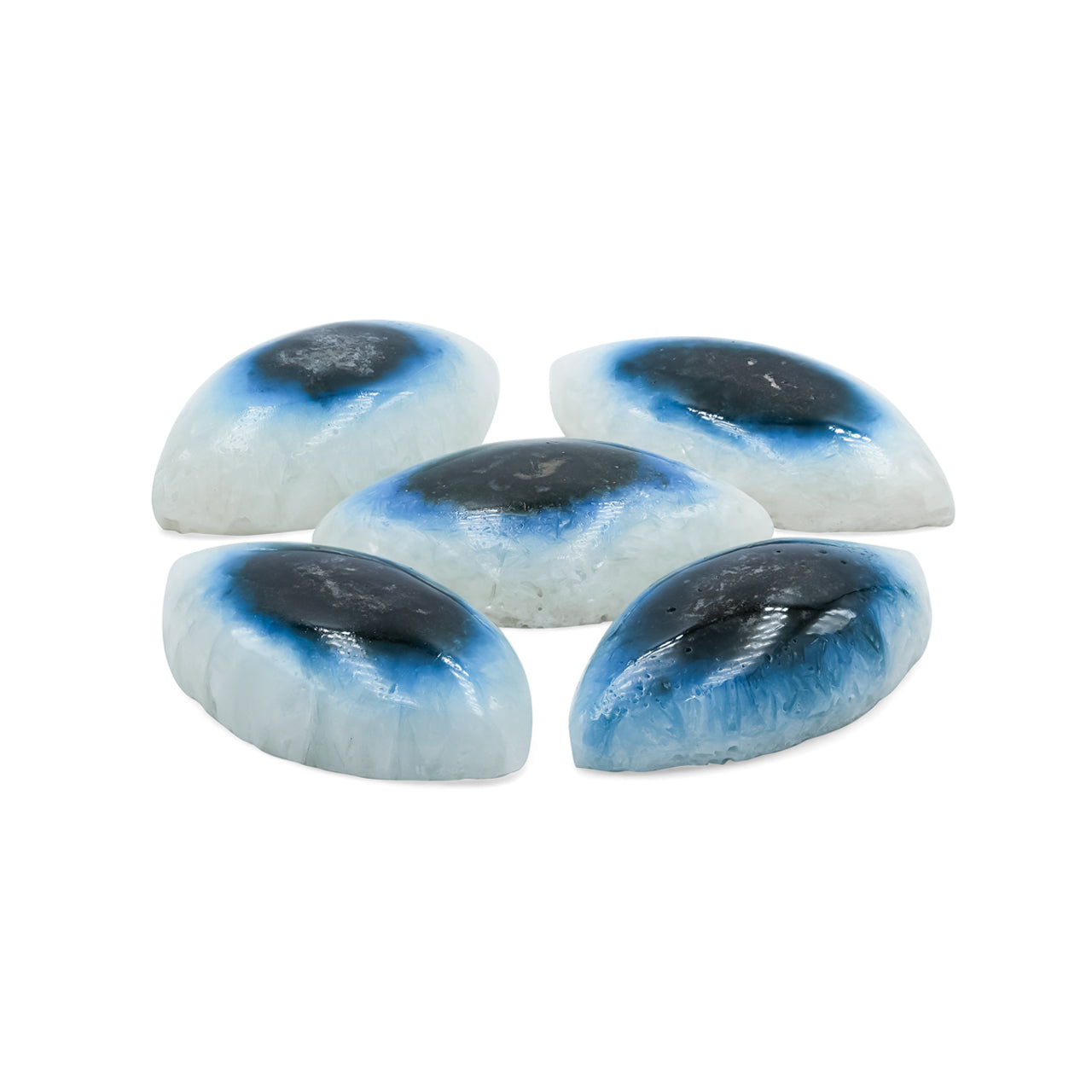 Rare Eyeshape Blue Ice Glacierite Cabochon - 1 piece