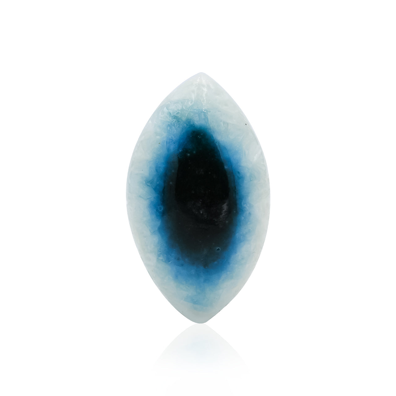 Rare Eyeshape Blue Ice Glacierite Cabochon - 1 piece