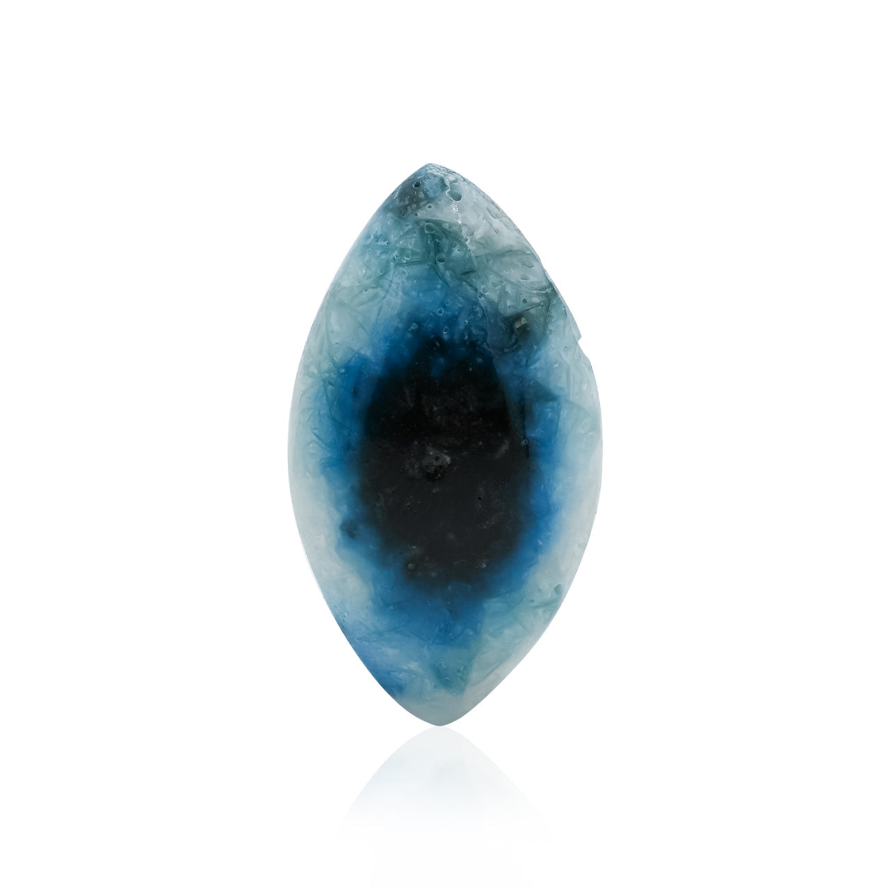 Rare Eyeshape Blue Ice Glacierite Cabochon - 1 piece