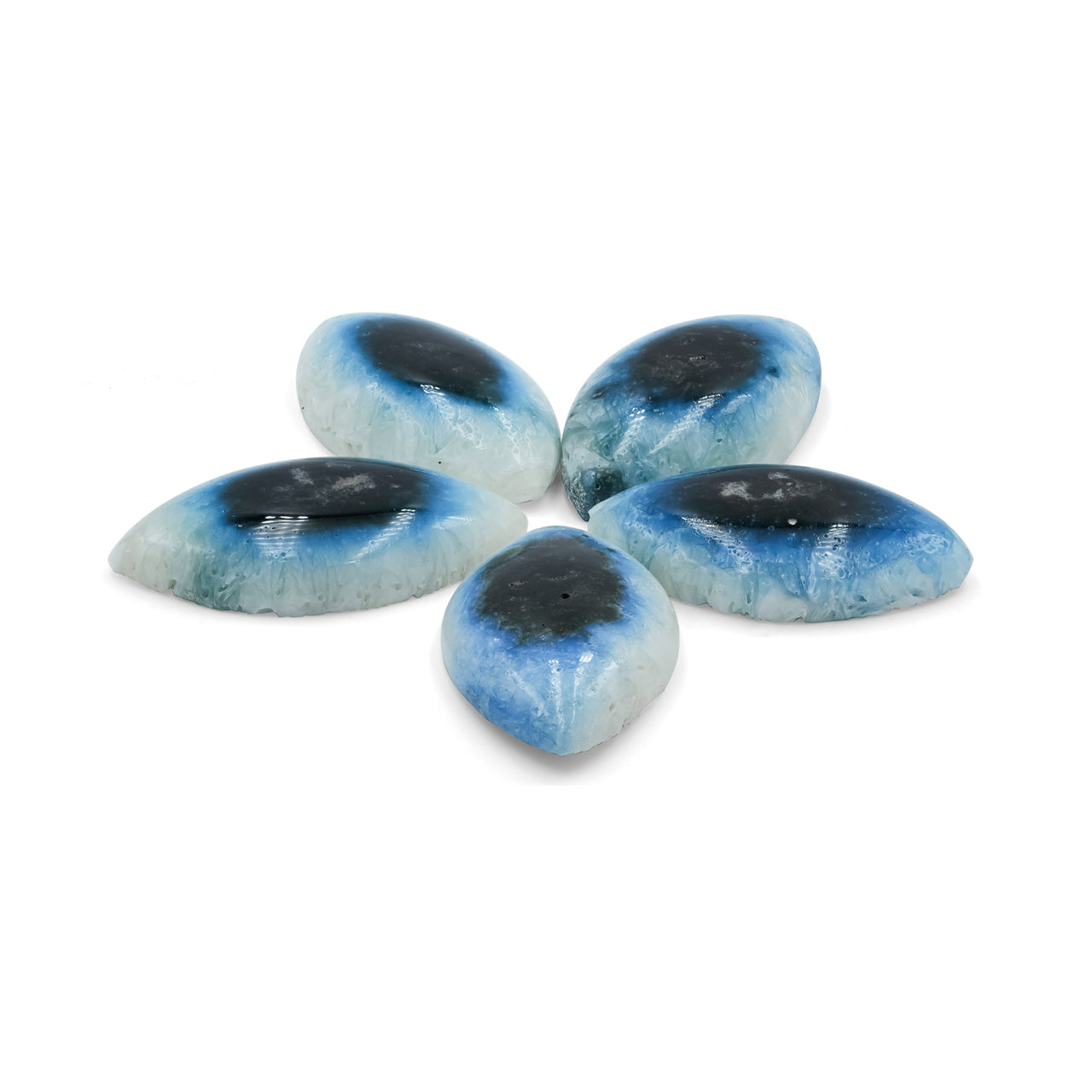 Rare Eyeshape Blue Ice Glacierite Cabochon - 1 piece