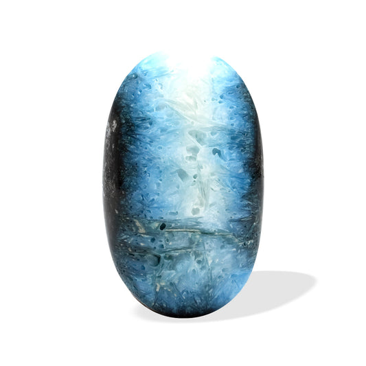 Starborn Polished Blue Ice Glacierite Palm Stone
