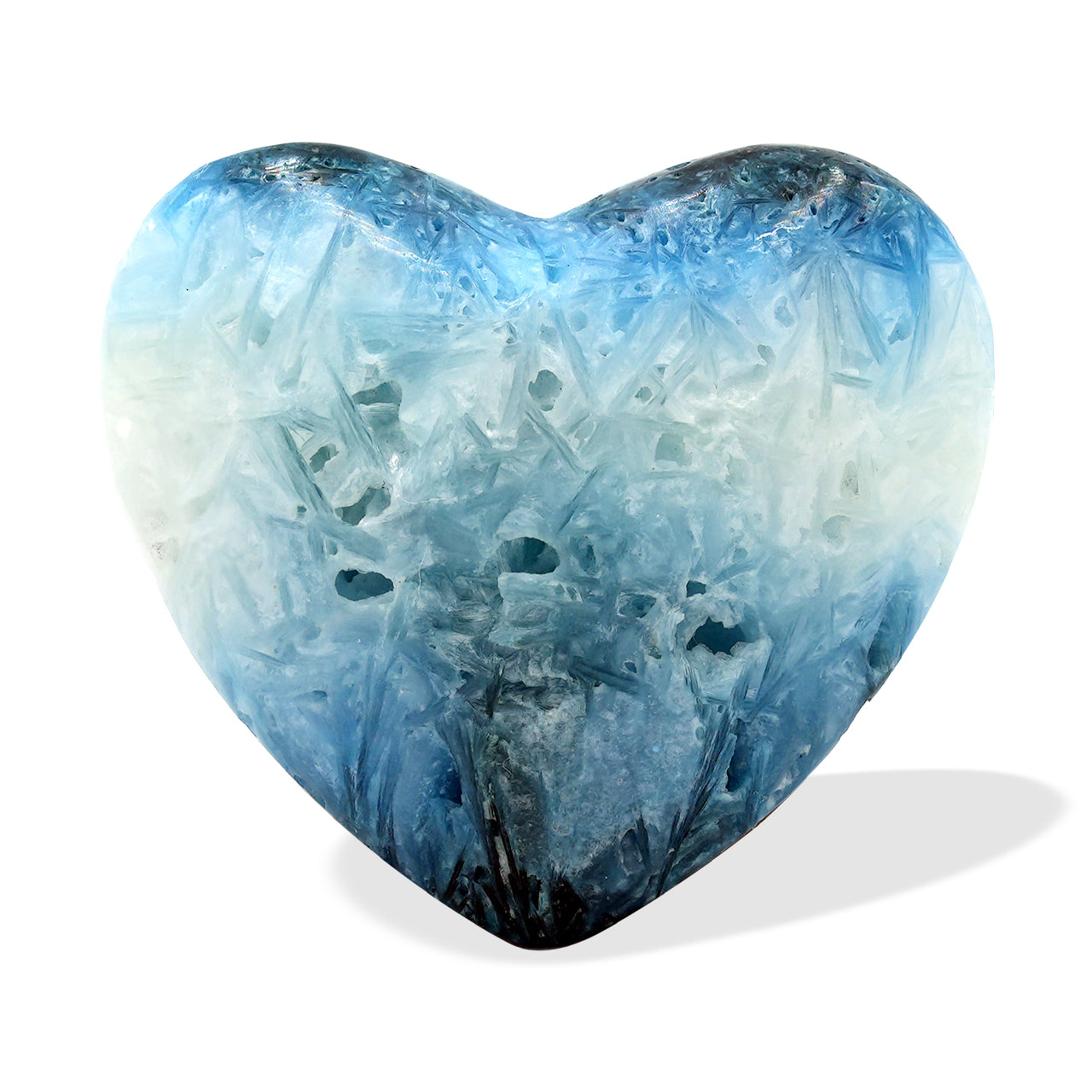 Starborn Blue Ice Glacierite Heart Shaped Stone - 1 Piece