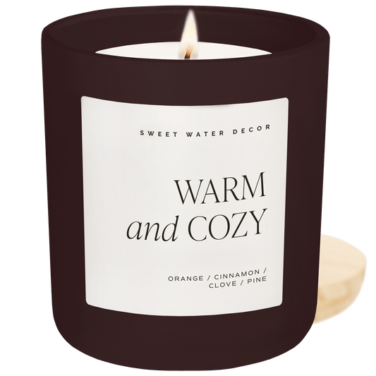 "Warm & Cozy" 15oz - Orange, Cinnamon, Cypress, Clove, Vetiver, Pine