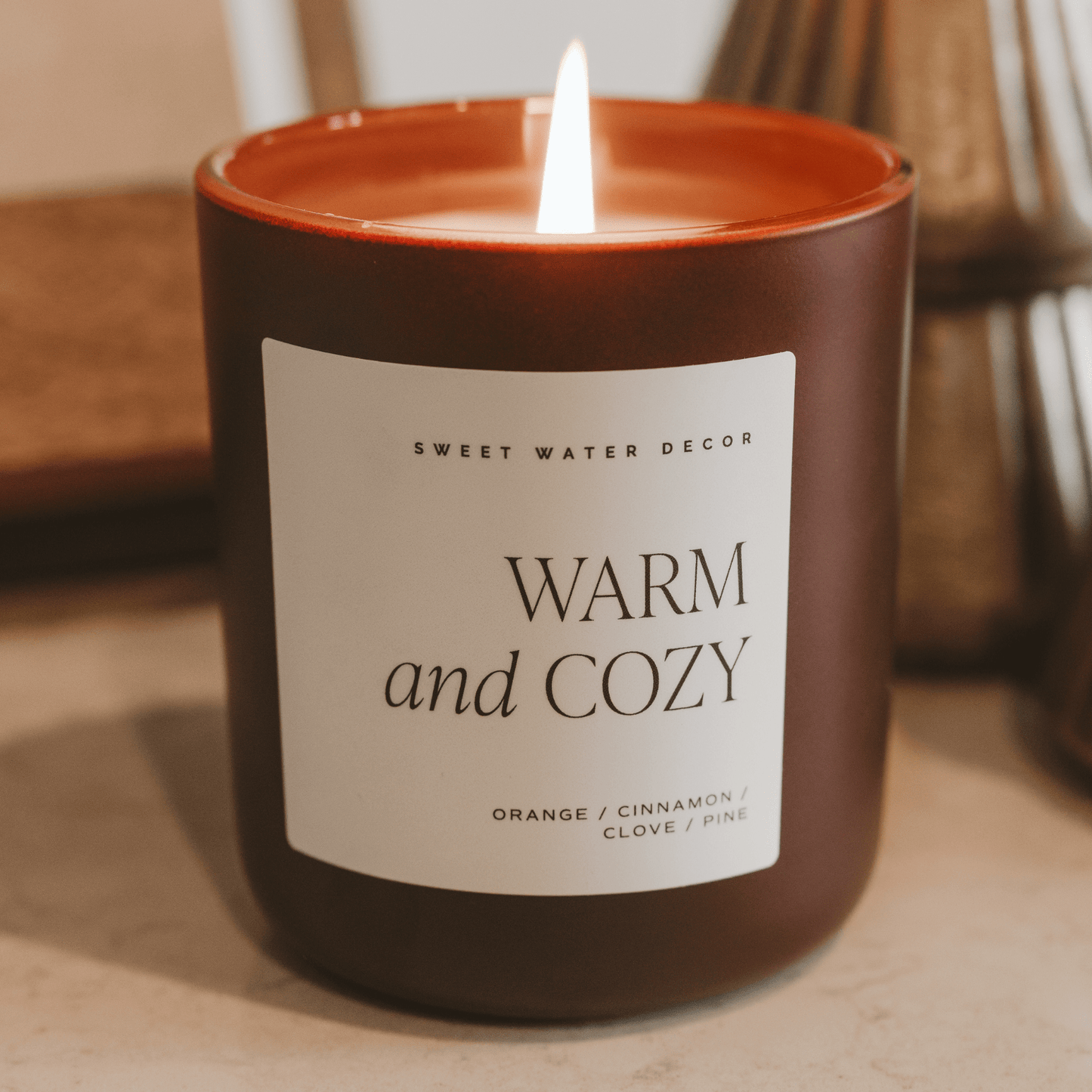 "Warm & Cozy" 15oz - Orange, Cinnamon, Cypress, Clove, Vetiver, Pine