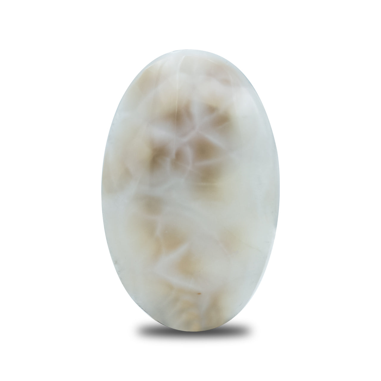 Starborn Pink Natrolite Oval Cabochon (18x30mm) - 1 Piece