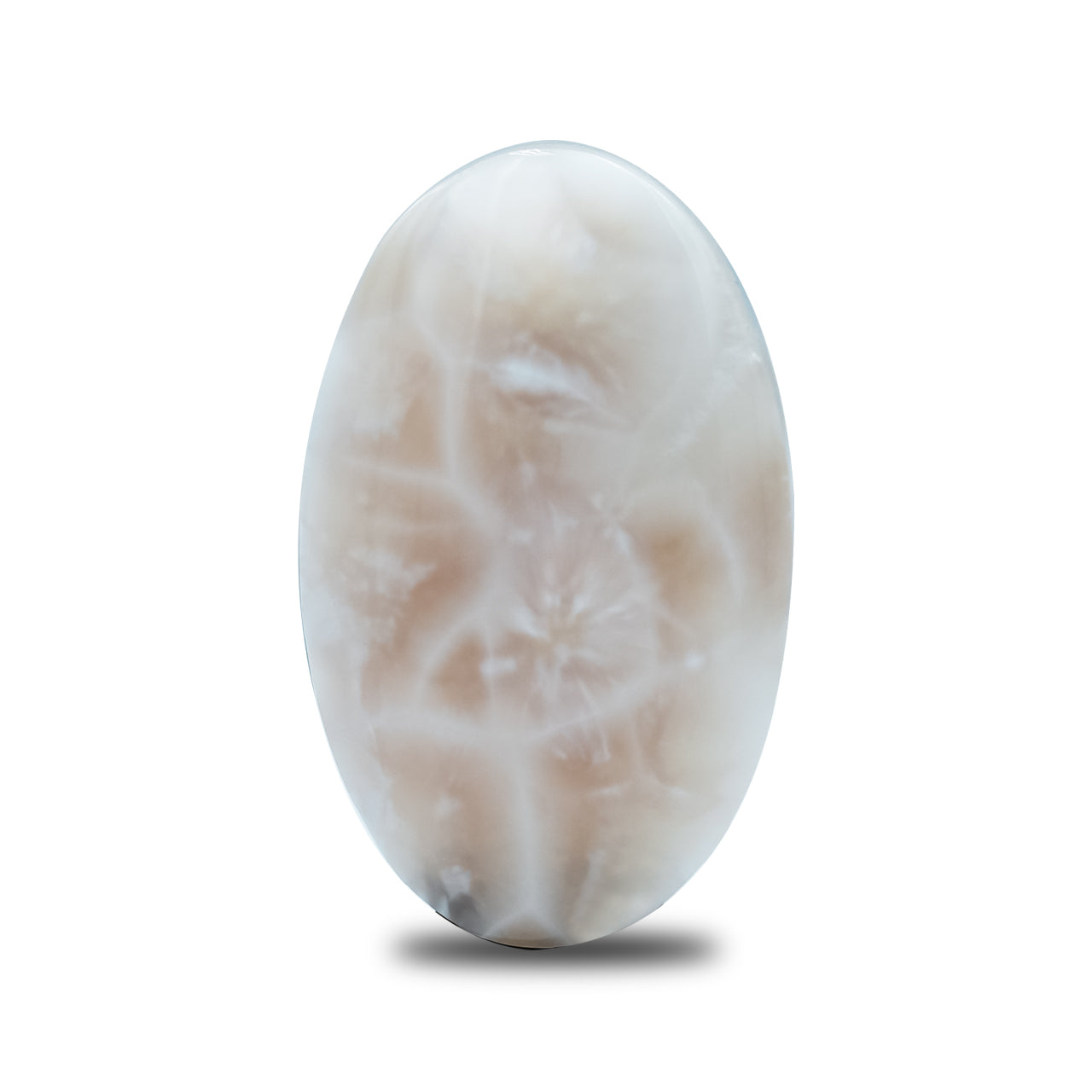Starborn Pink Natrolite Oval Cabochon (18x30mm) - 1 Piece
