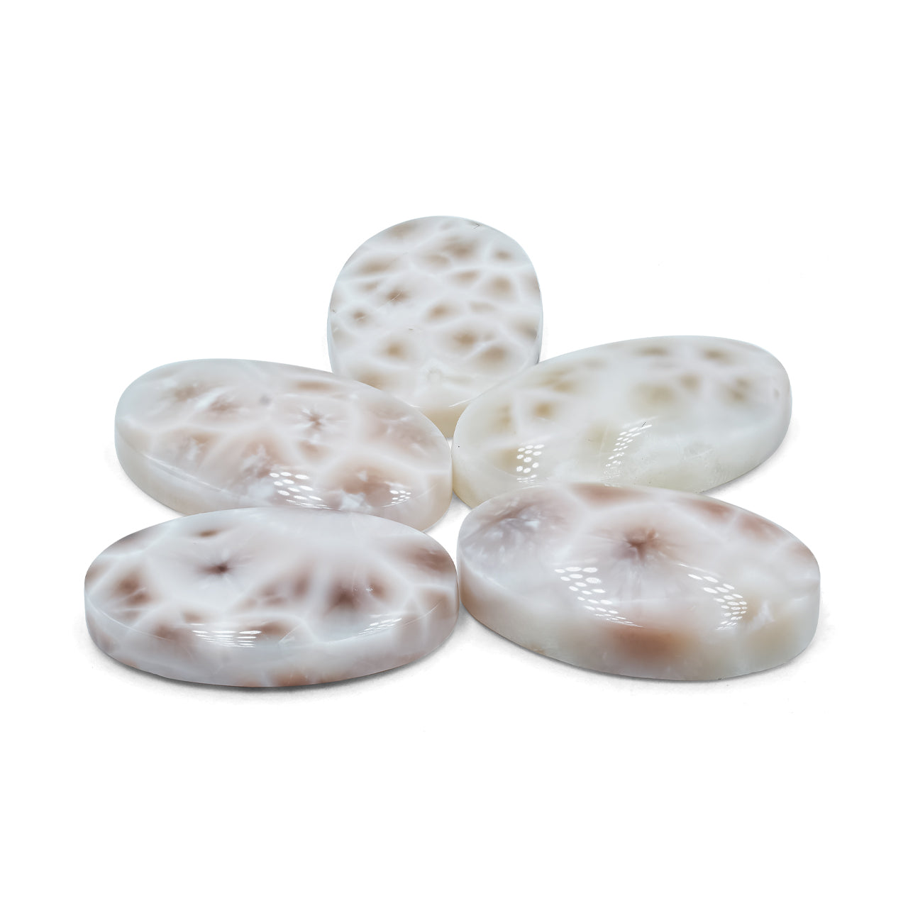 Starborn Pink Natrolite Oval Cabochon (18x30mm) - 1 Piece