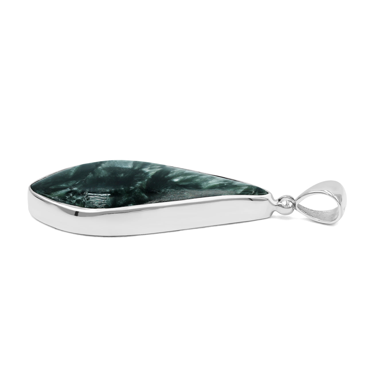 Starborn Freeform Seraphinite Pendant in Sterling Silver