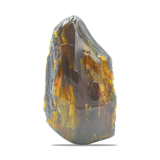 Starborn Polished Lion's Mane Sumatra Amber Collector (130g-150g) - 1 Piece