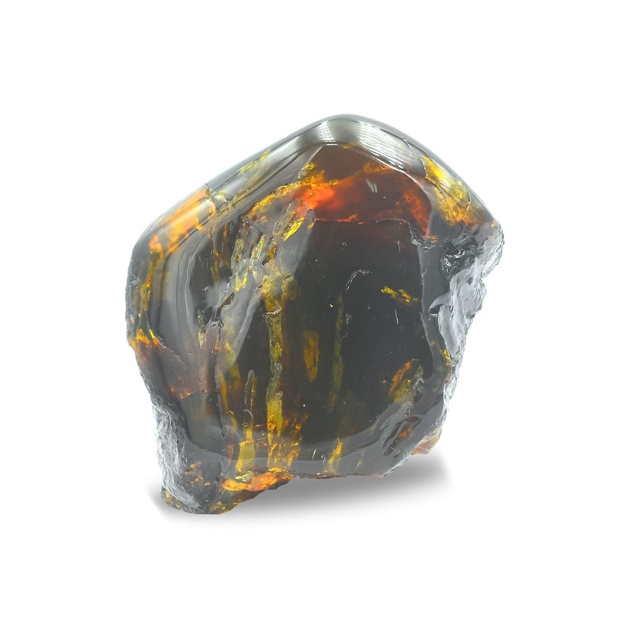 Starborn Polished Lion's Mane Sumatra Amber Collector (130g-150g) - 1 Piece